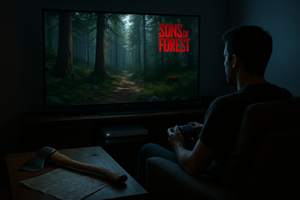 plonge dans l'univers de sons of the forest sur ps5 et apprends tous ses secrets en seulement 30 minutes. un guide rapide et efficace, sans perdre de temps dans les menus !