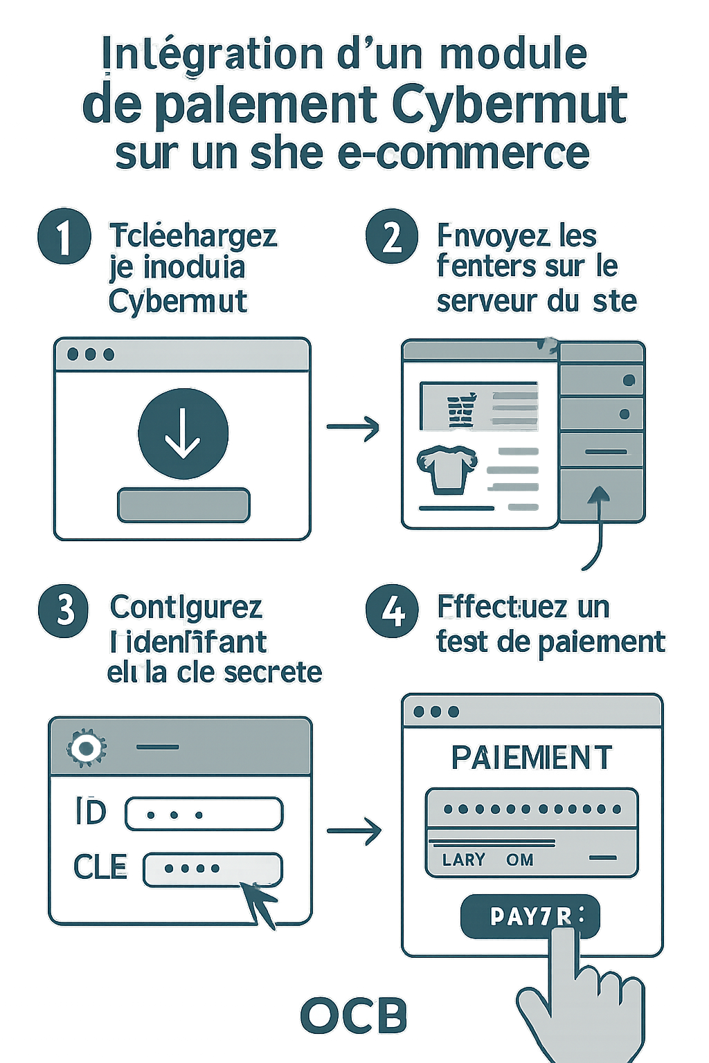 profitez de paiements sécurisés en 24h grâce à cybermut, sans aucune contrainte technique ni configuration complexe. solution rapide et fiable pour votre commerce en ligne !