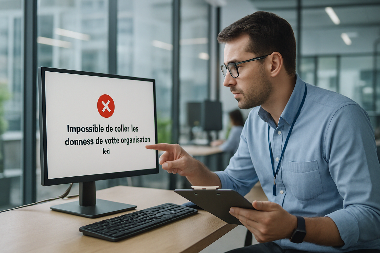découvrez comment résoudre en 2 minutes le problème 'impossible de coller les données de votre organisation', sans contacter le support technique. guide rapide et simple pour tous.