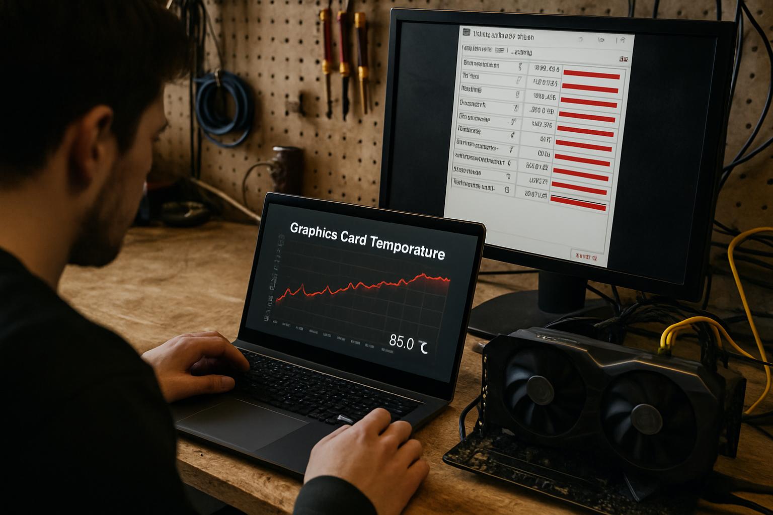 découvre comment vérifier la température de ton gpu rapidement, sans installer de logiciel compliqué. guide simple et efficace en seulement 2 minutes !