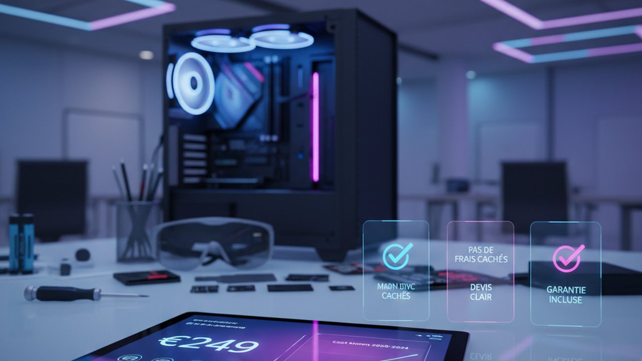 Découvrez combien coûte un dépannage informatique en 2025, sans frais cachés ni mauvaises surprises