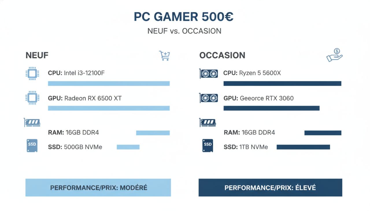Schéma PC gamer 500€