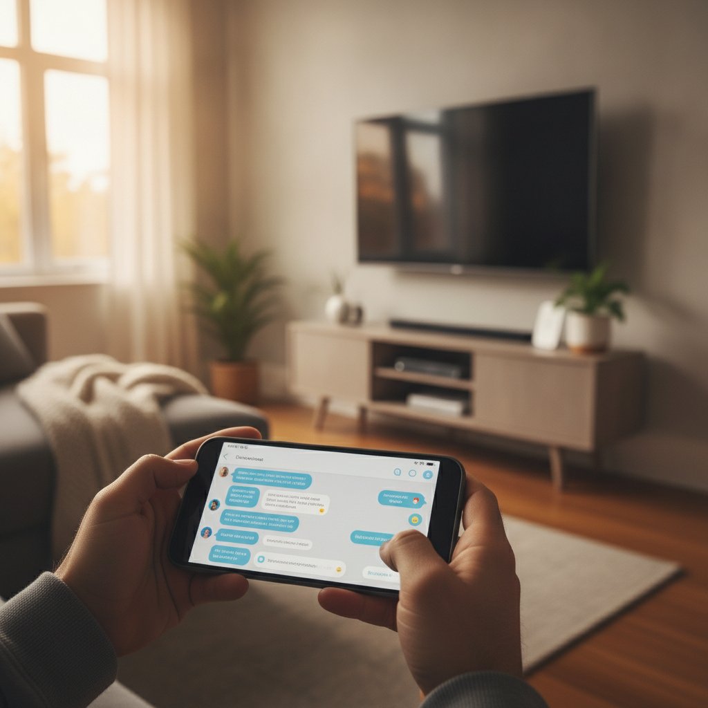 Salon de discussion en ligne autour de IPTV sur smartphone