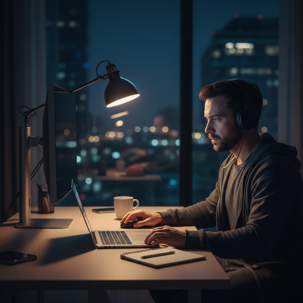 homme regardant un film en streaming légal gratuit sur ordinateur