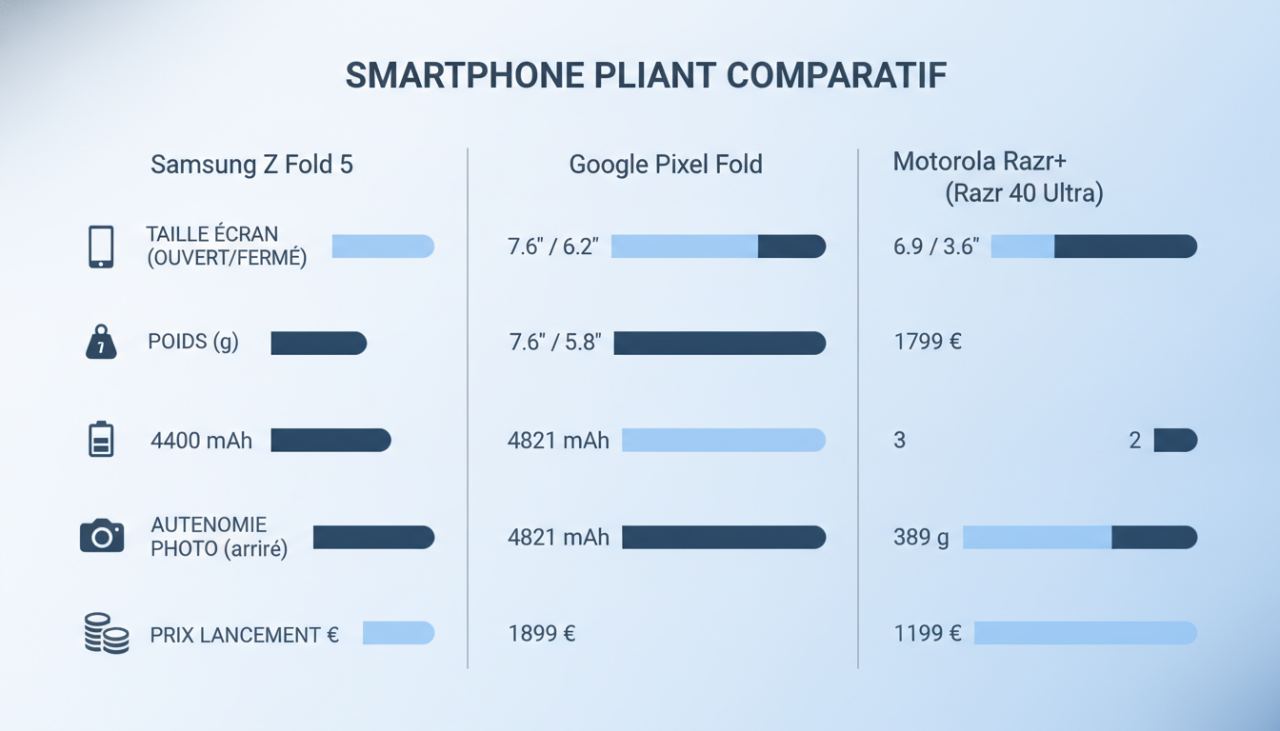Schéma bon smartphone pliant