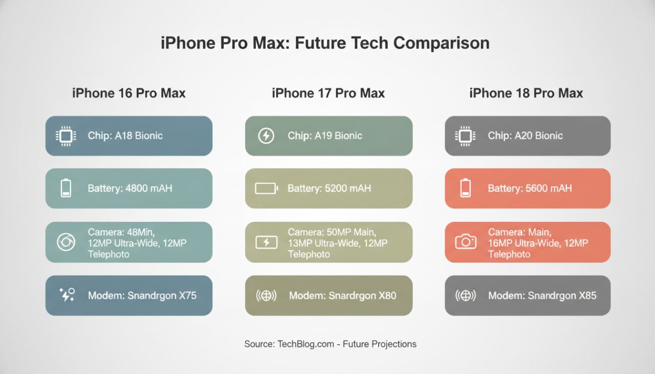 Schéma iPhone 18 Pro Max